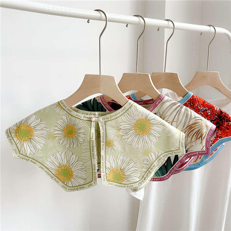 Blouse Off Shoulder - Moda floreale collari staccabili scialli per