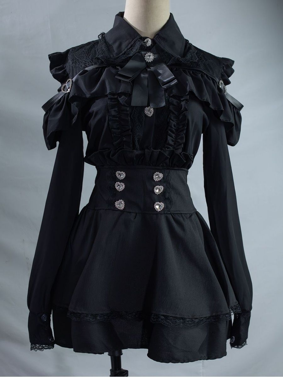 Blouse Off Shoulder - Set Uniforme JK Subculture 2 Pezzi: