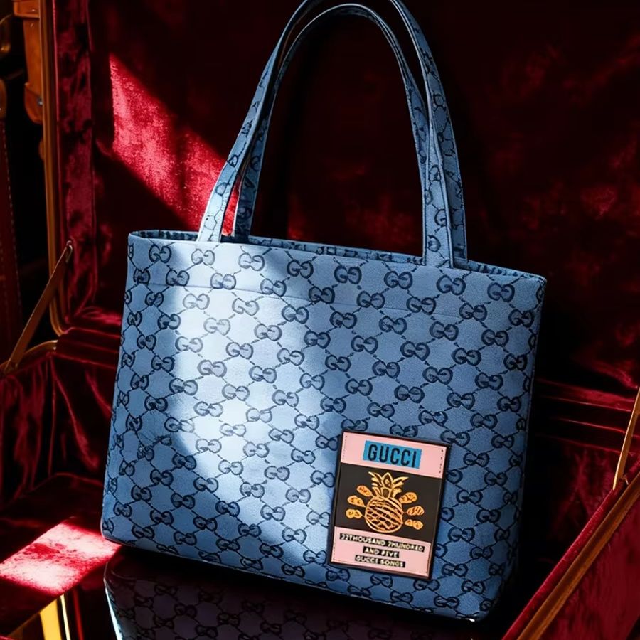 Tote Bag Beach - Borsa GUCCI da donna in tela,