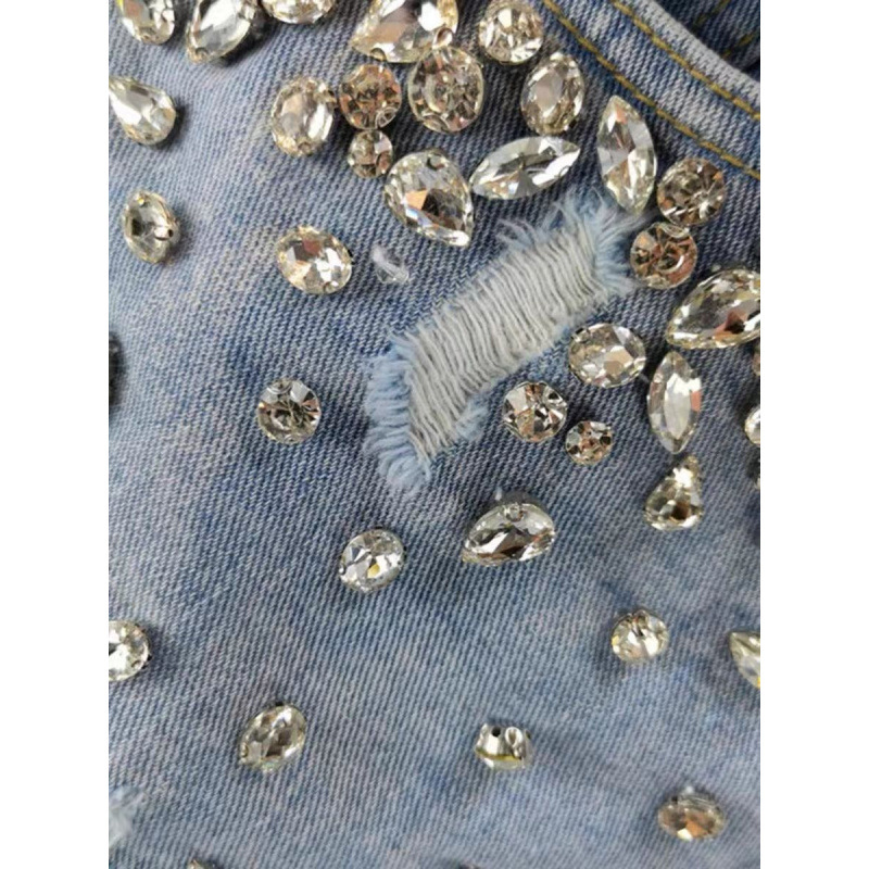 Shorts in denim strappati con  - Shorts Denim Frayed recensione e prezzo