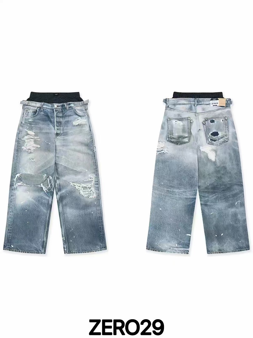 Jeans Baggy Unisex PTL INDEX V - Shorts Denim Frayed recensione e prezzo