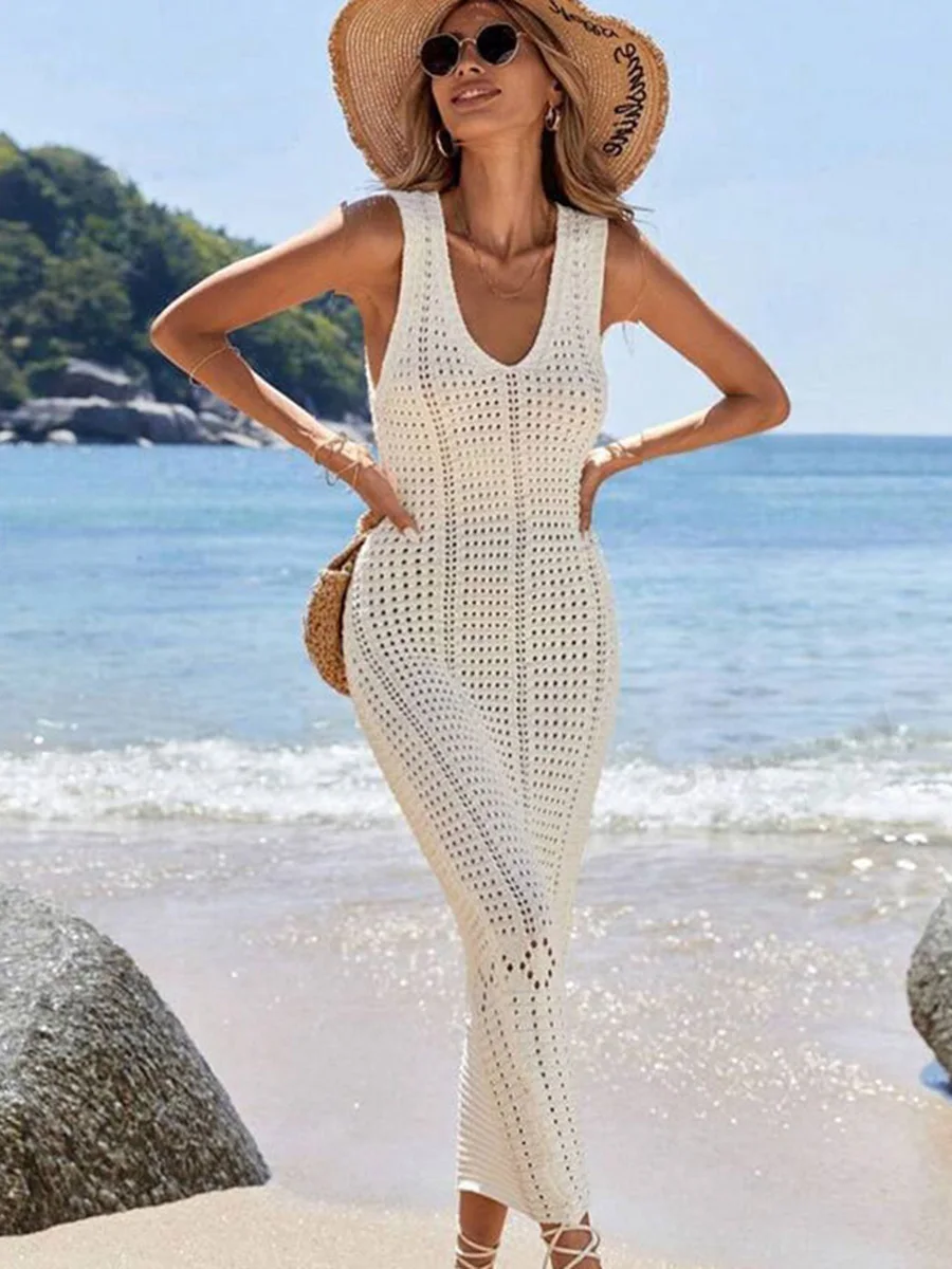 S - XL 2025 Scollo a V Scava F - Cover Up Kaftan recensione e prezzo