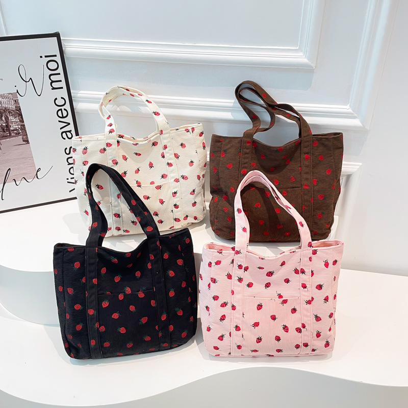 Borsa in Velluto a Coste con S - Tote Bag Beach recensione e prezzo