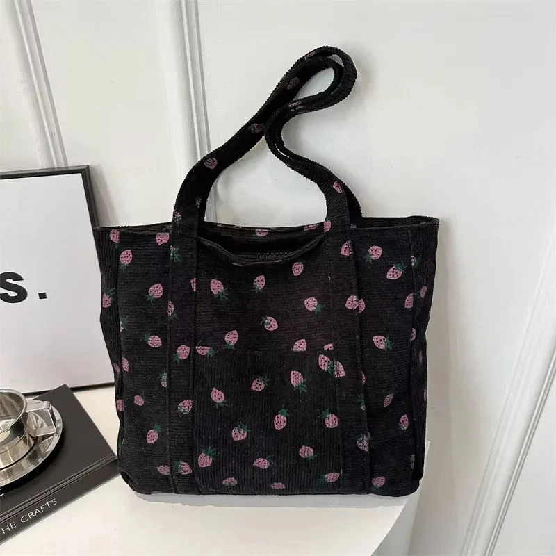 Borsa in Velluto a Coste con S - Tote Bag Beach recensione e prezzo